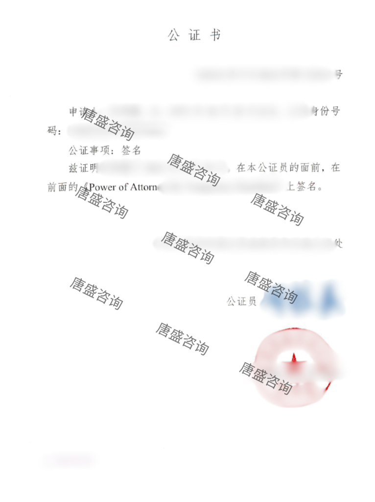 出行同意书公证