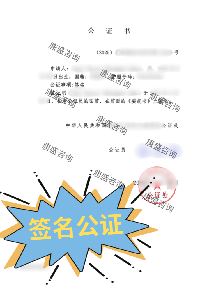 旅行证委托公证