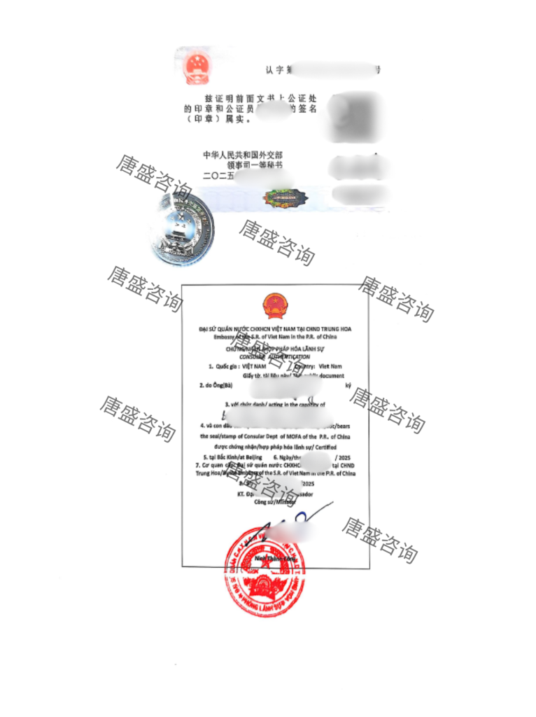 越南双认证加急