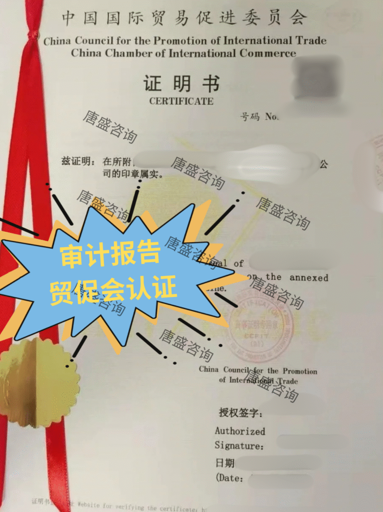 审计报告贸促会认证