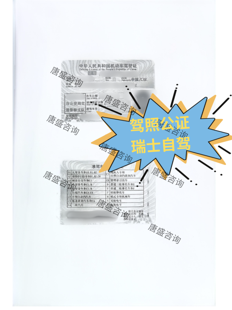 驾照公证 瑞士