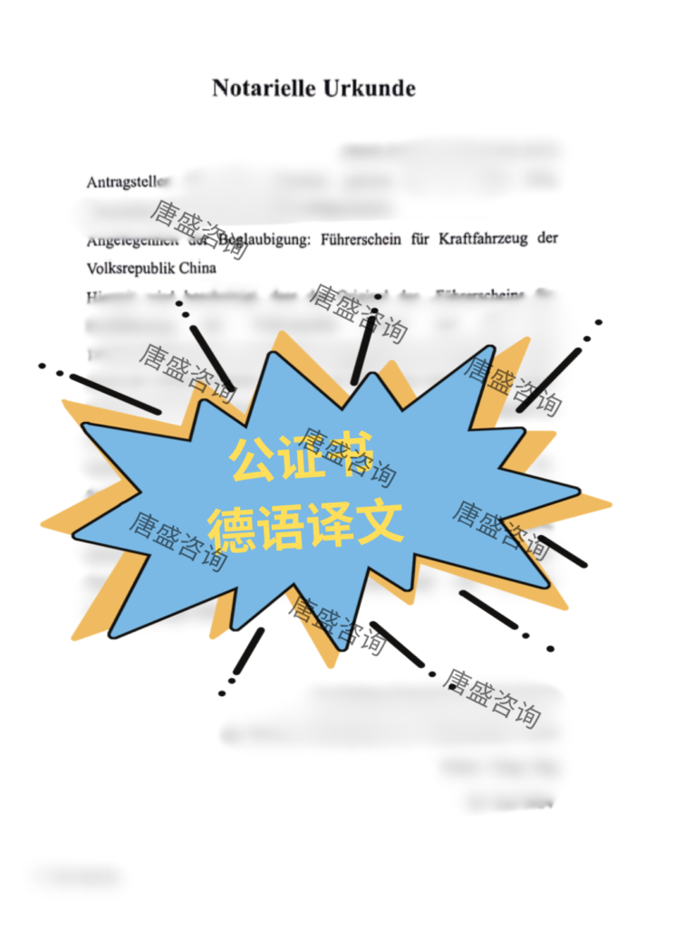驾照公证 德国自驾