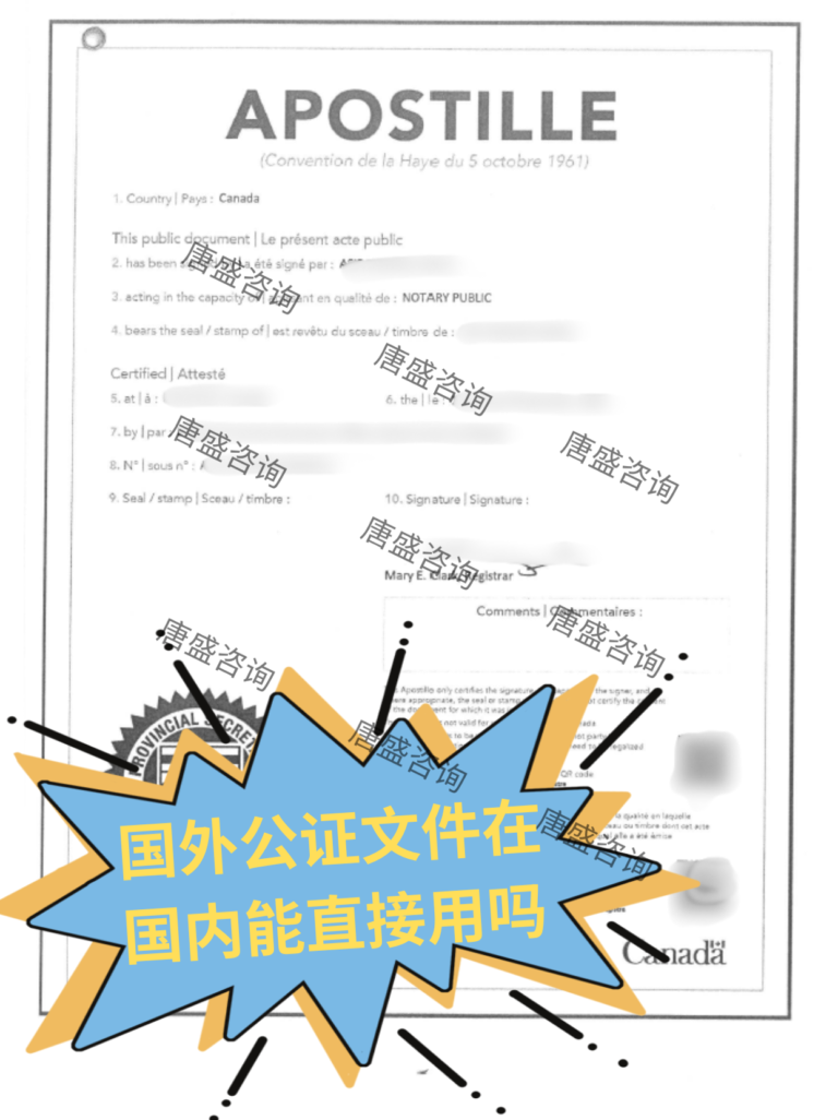国外公证文件在国内能直接用吗