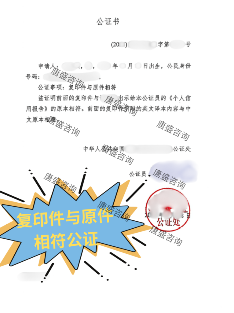 个人征信报告公证 巴基斯坦