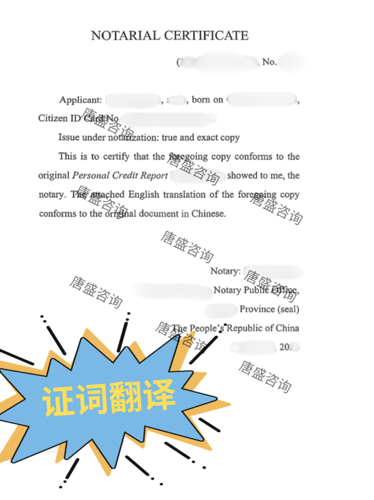 个人征信报告公证 巴基斯坦