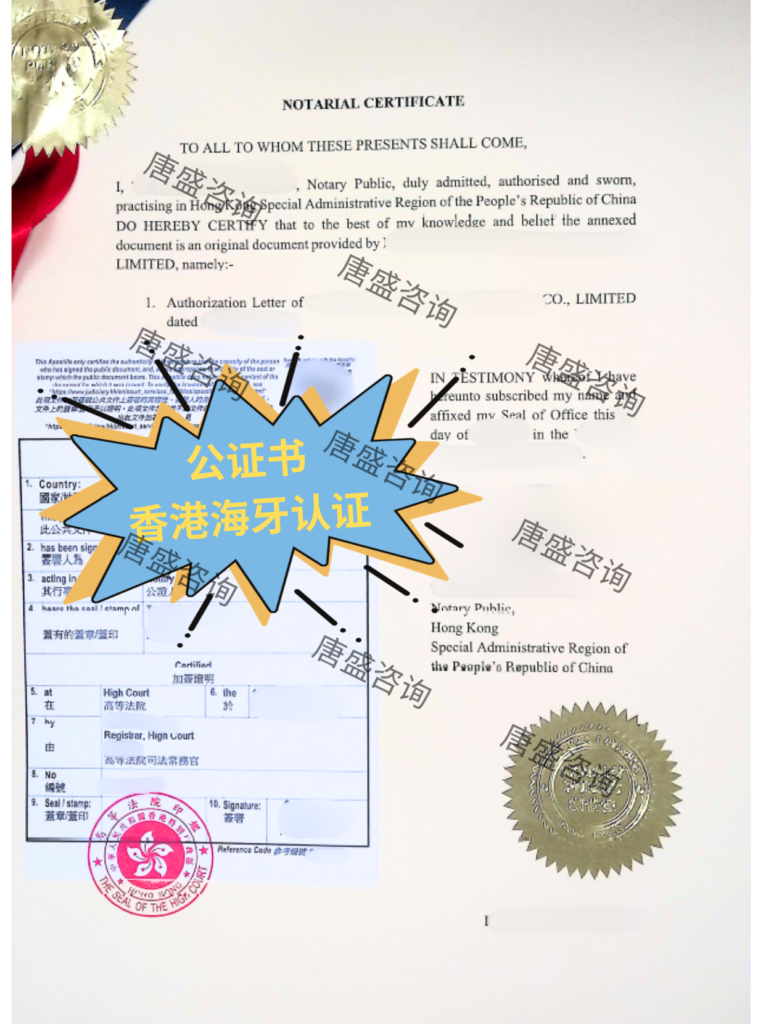 公司授权书香港海牙认证2