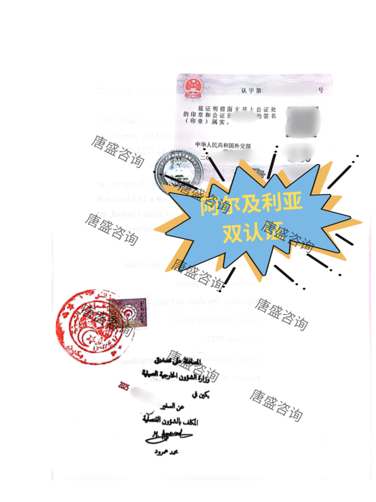 工作证明公证3-阿尔及利亚双认证