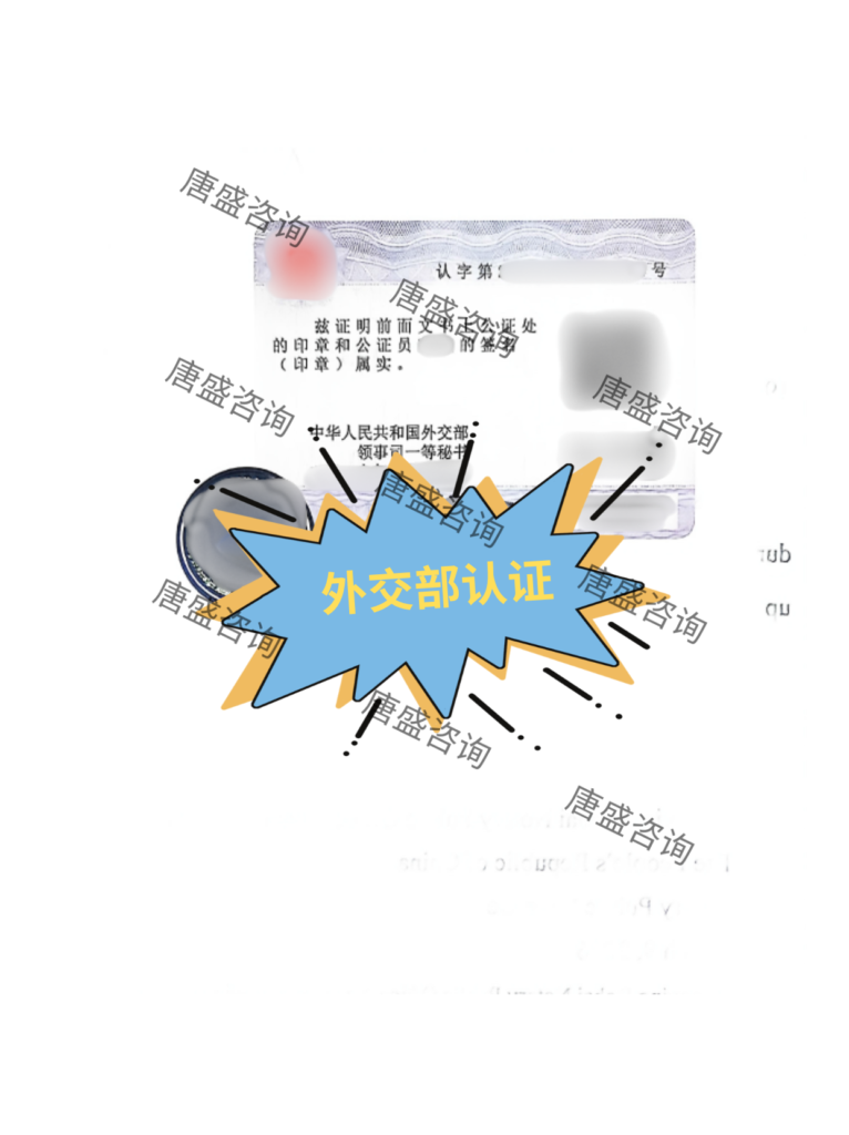 无犯罪记录公证3-外交部认证