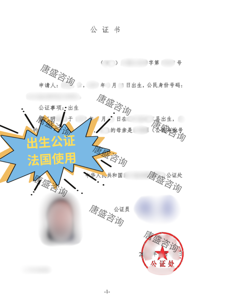 出生公证-法国