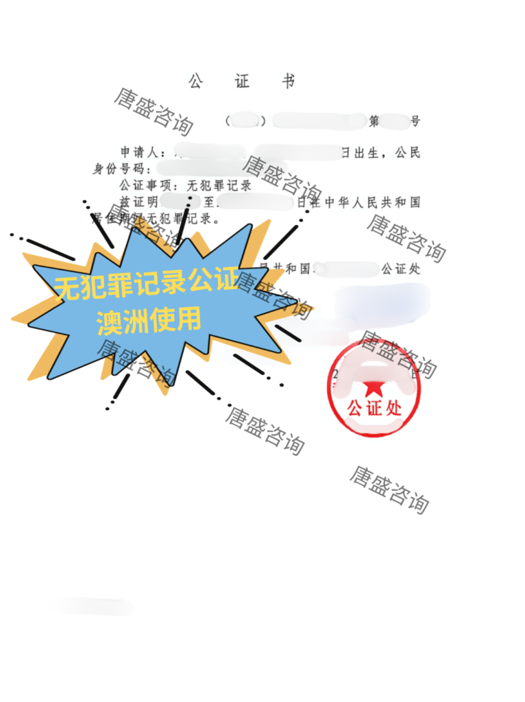 无犯罪记录公证