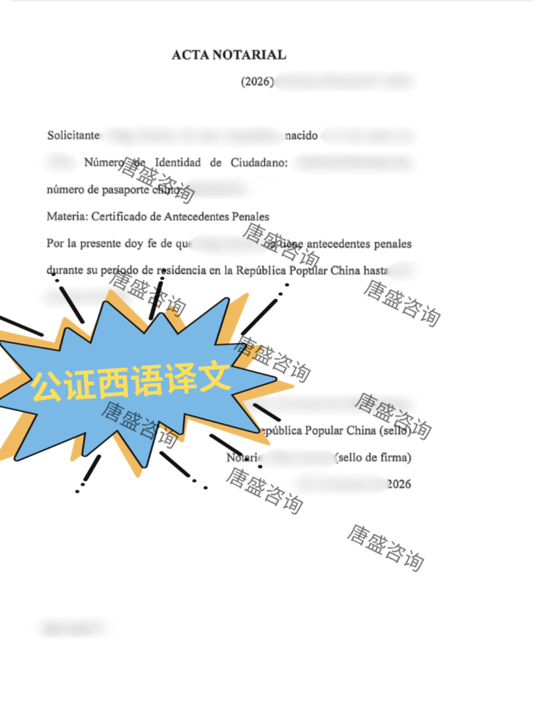 无犯罪记录公证 智利签证 (2)